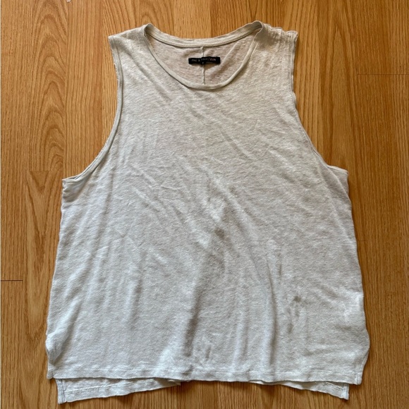 Rag and Bone Casual White Sleeveless Top Sz M - Picture 1 of 5